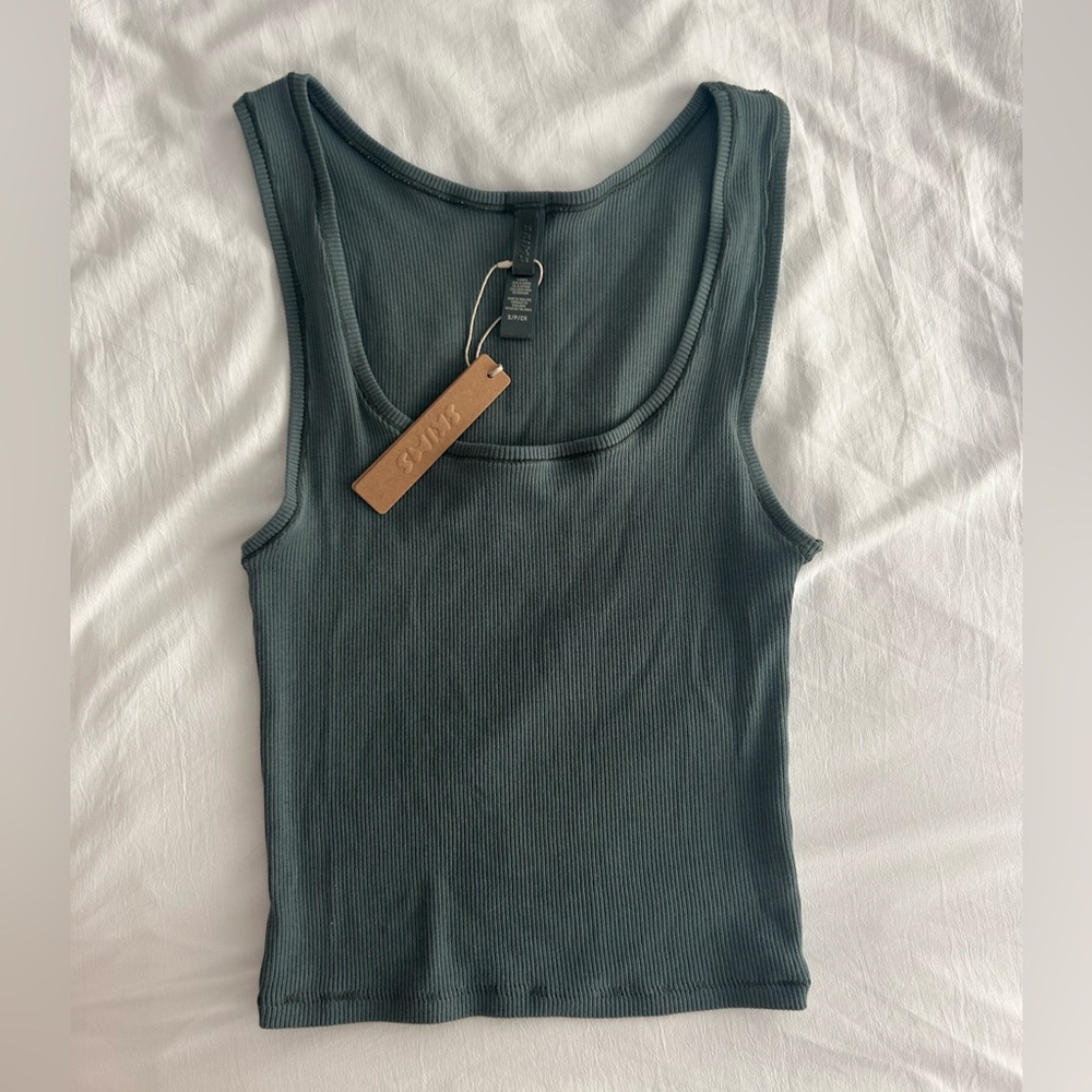Skims Cotton Rib Tank (with tags)